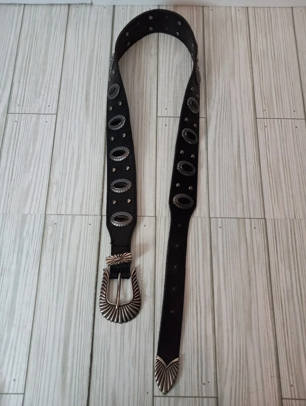 Shyanne Concho Western Leather Belt